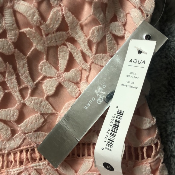 Pink Floral Knit Lace Dress - Picture 6 of 8